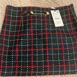 Mini skirt plaid